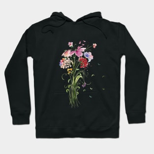 Whimsical Floral Bouquet Hoodie